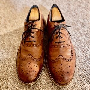 Cole Haan Tan Leather Oxford Shoes